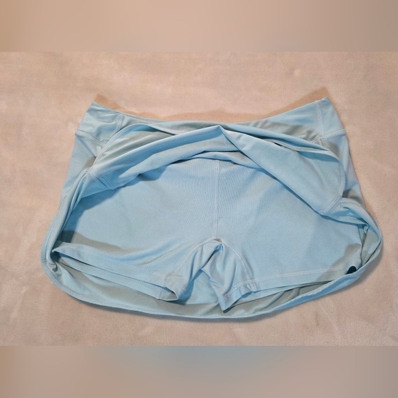 Nike Dri-Fit Light Blue Athletic Skort Tennis Golf Running Activewear Size L - Picture 2 of 4